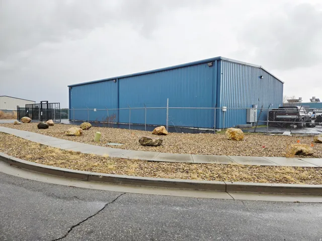 View of pole building