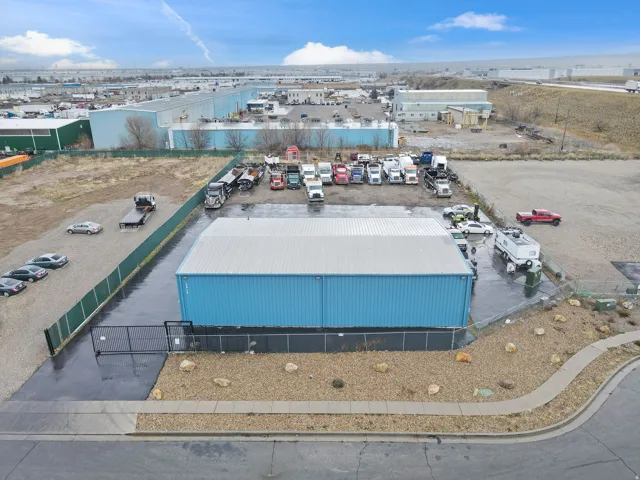 Drone / aerial view of an industrial area