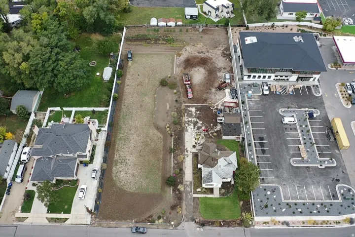Aerial overview of property's location