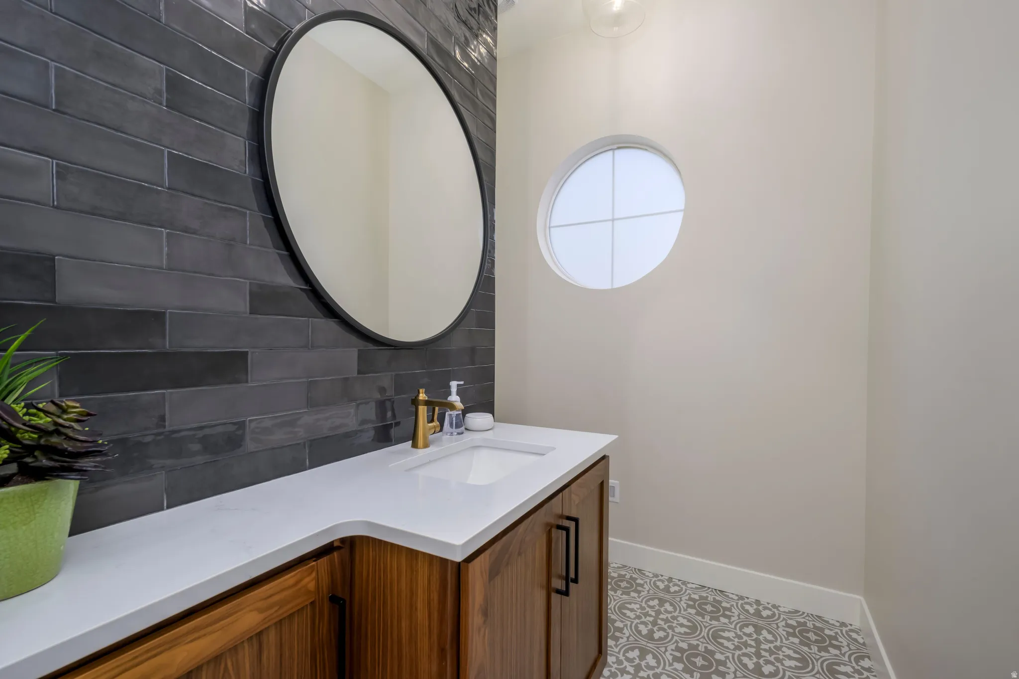 Who says a bathroom has to be a boring design?