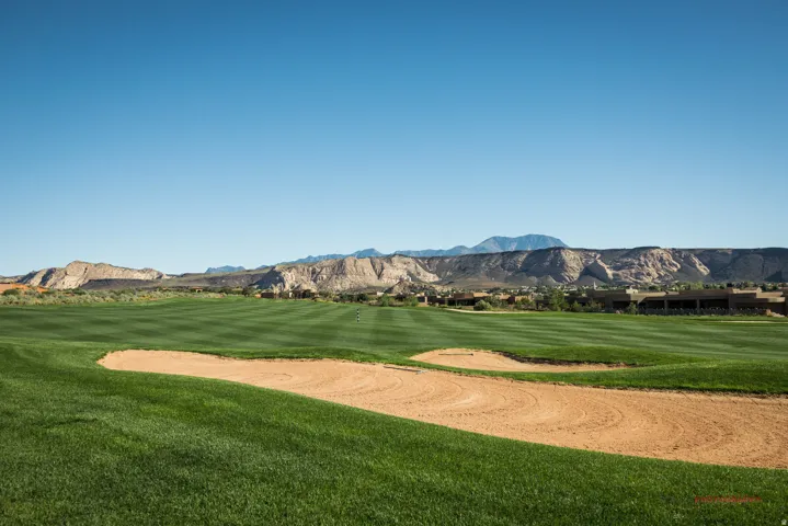 View of community featuring a mountain view and golf course view