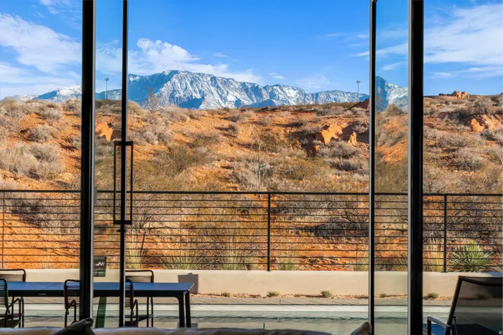 View of mountain background