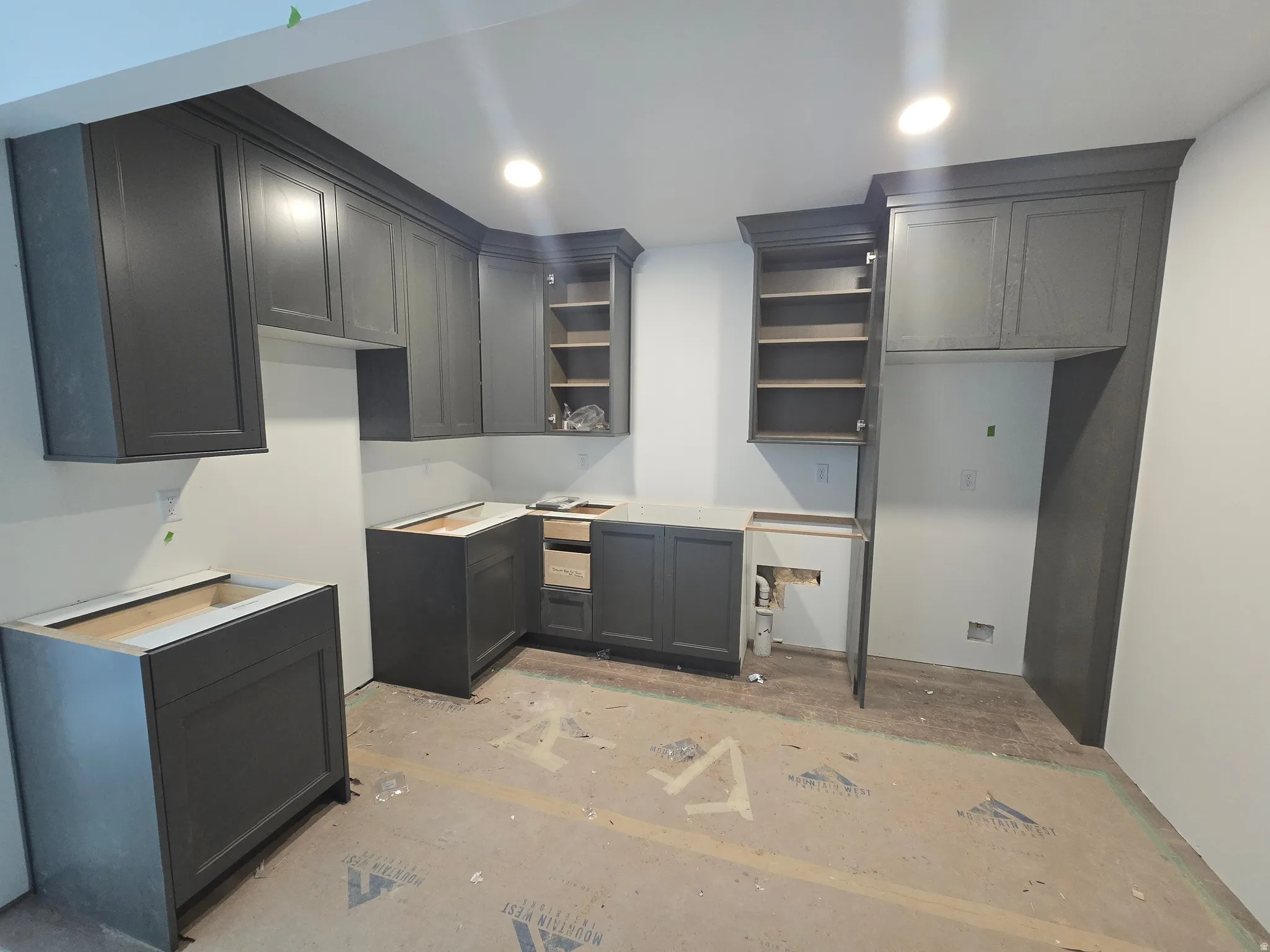 Kitchen featuring recessed lighting