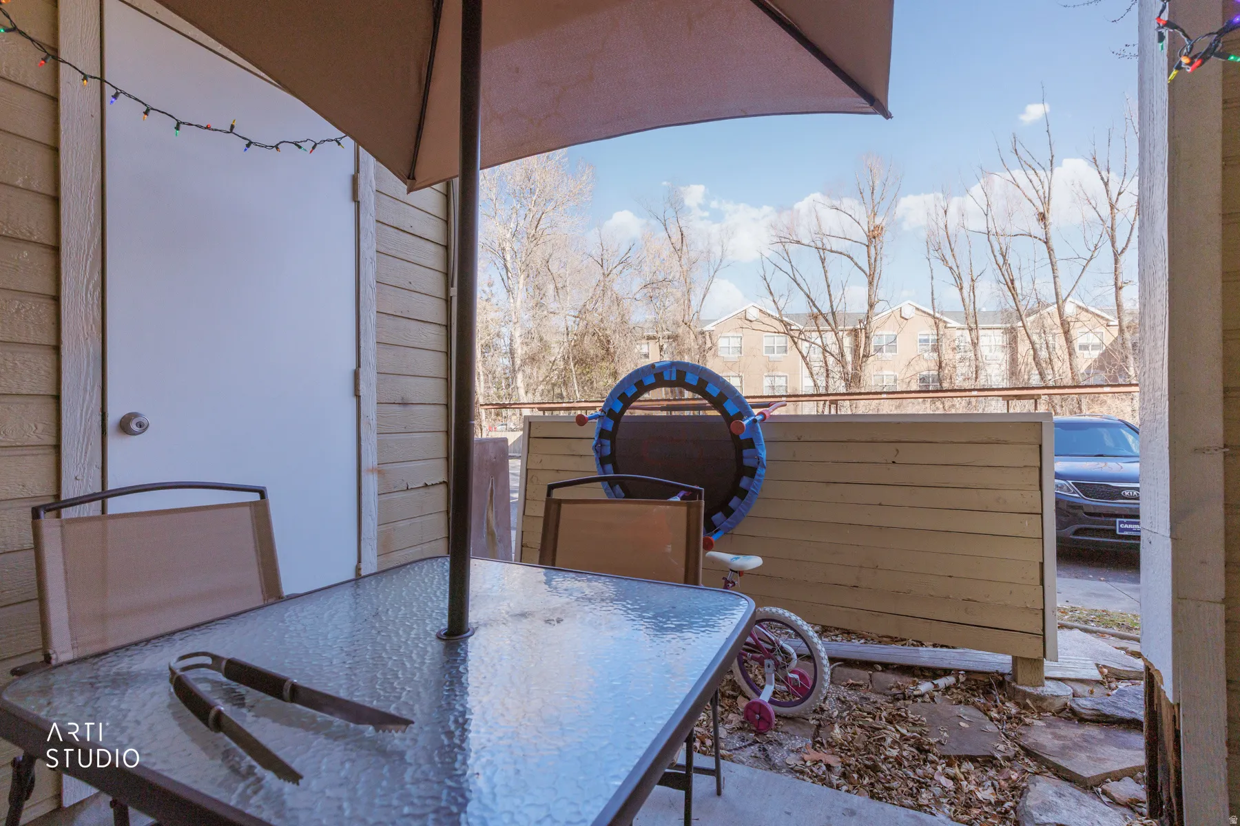 View of patio featuring outdoor dining space