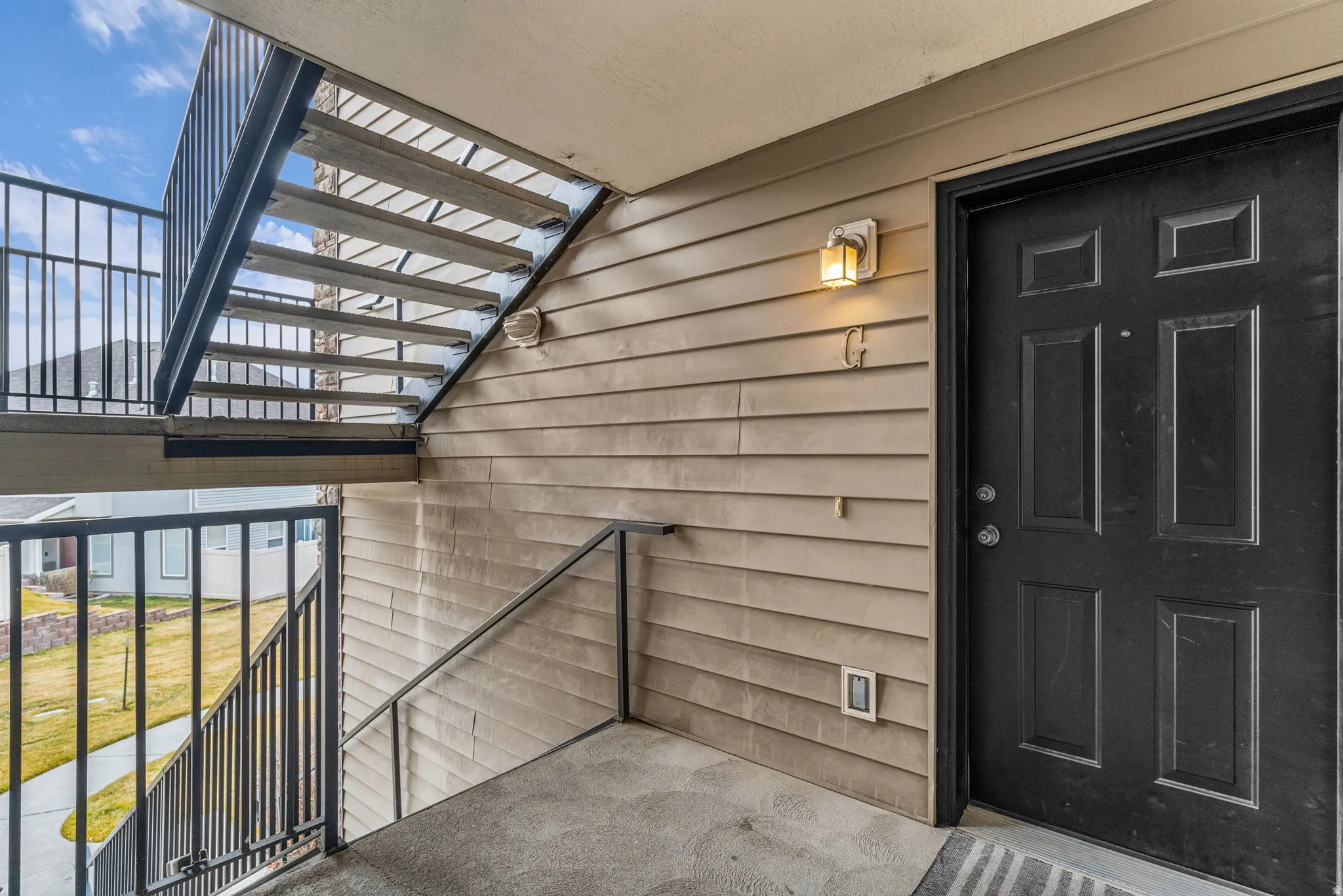 View of exterior entry