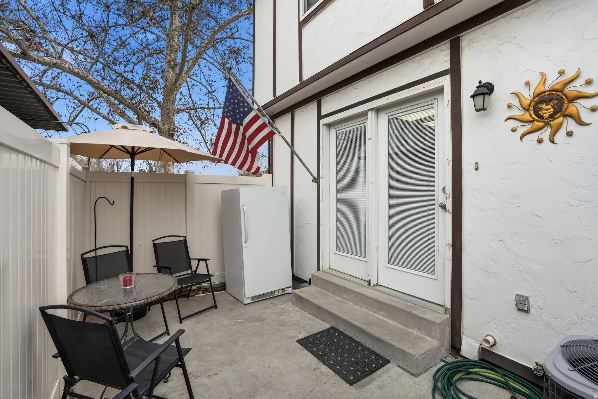 View of patio / terrace featuring entry steps