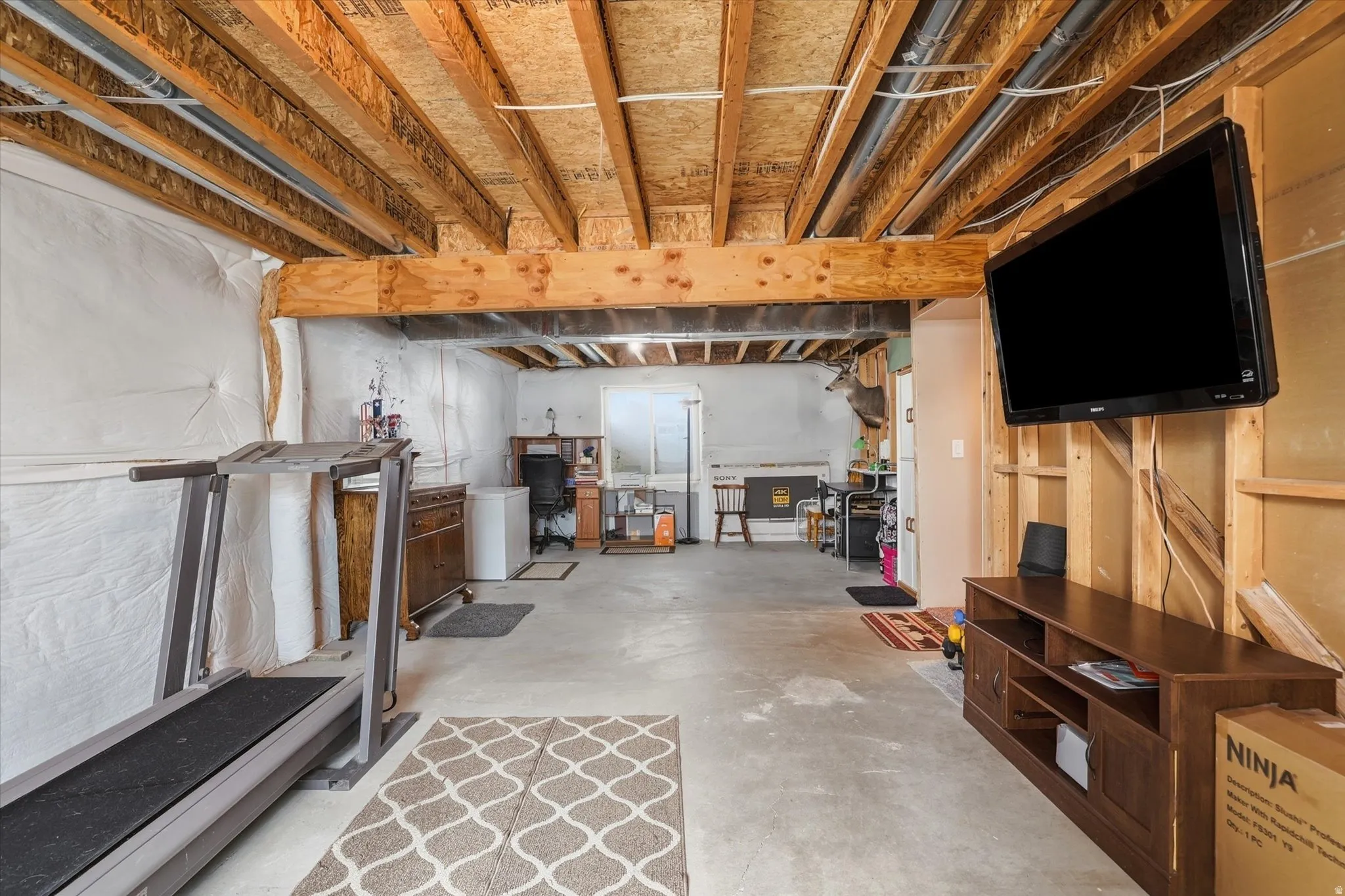 View of unfinished below grade area