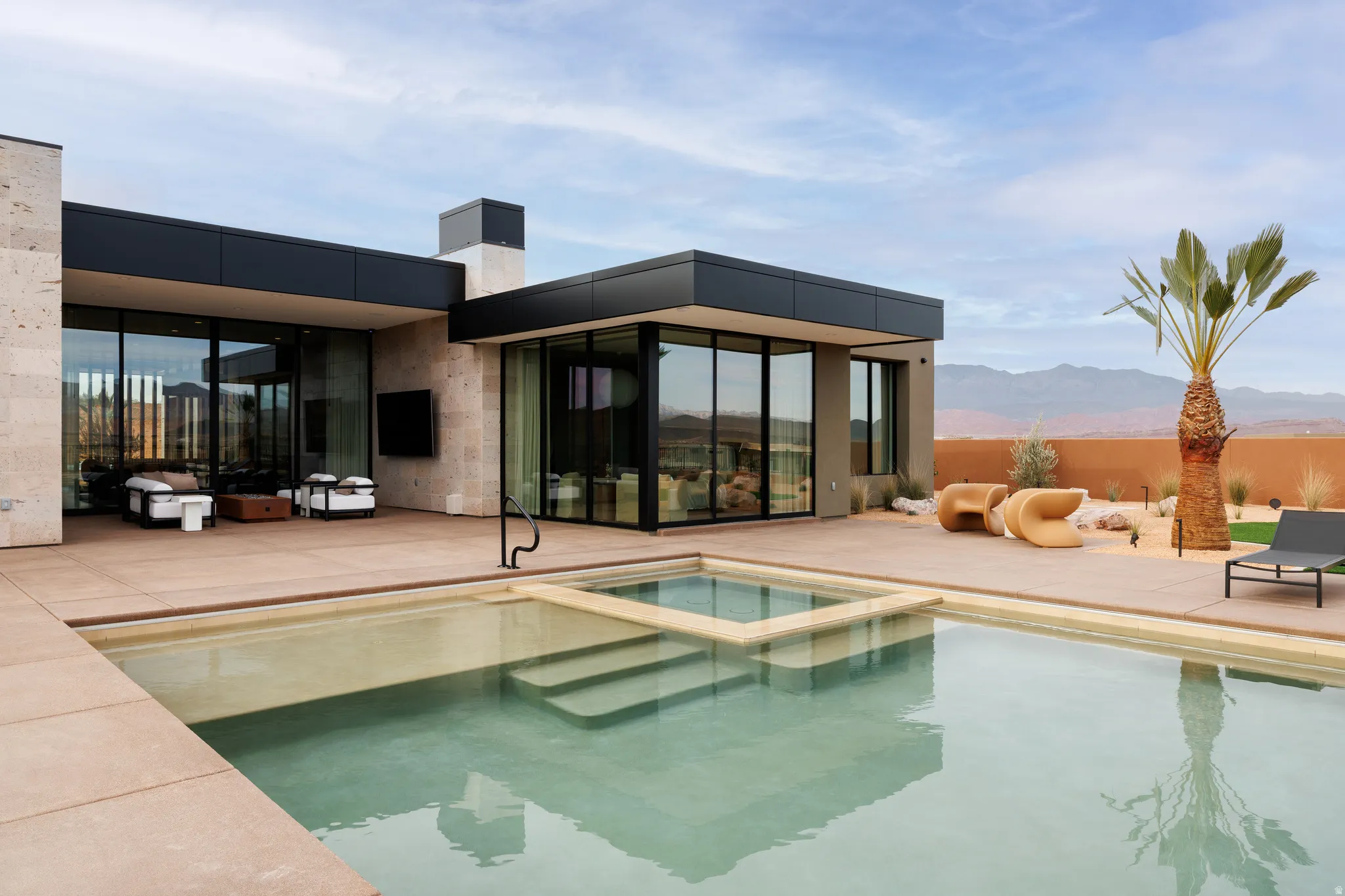 Oversized Patio with Misters