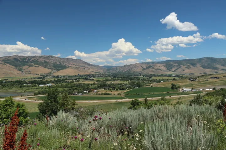 View of mountain background