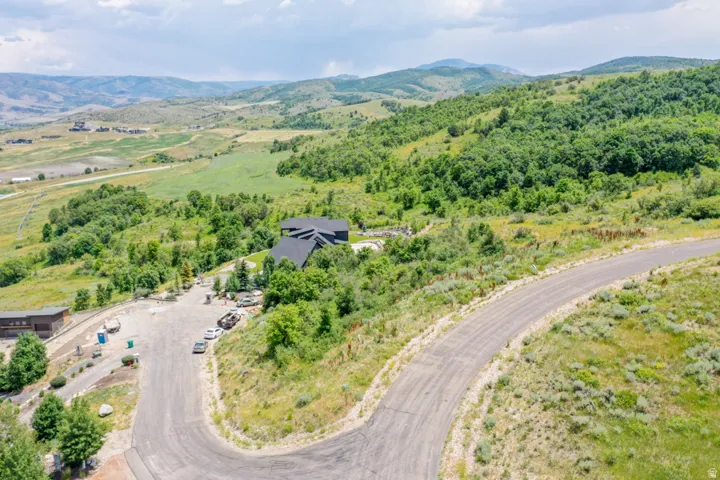 Aerial view of mountains
