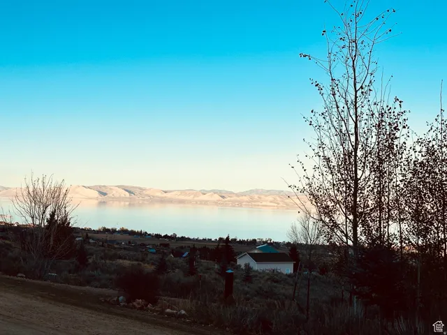 Water view featuring mountains