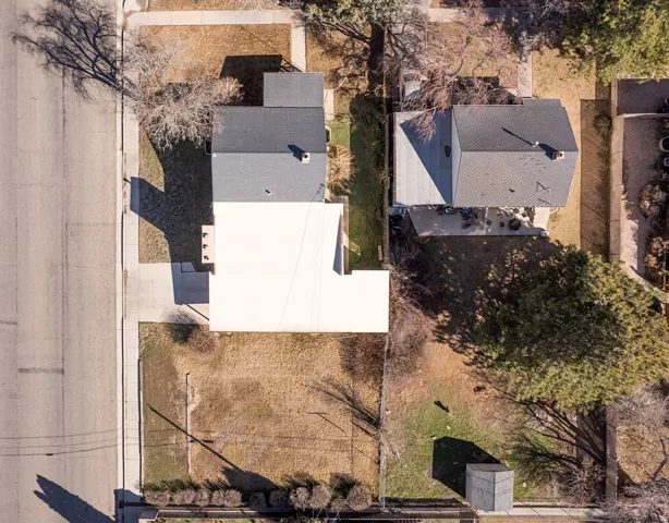 View from above of property
