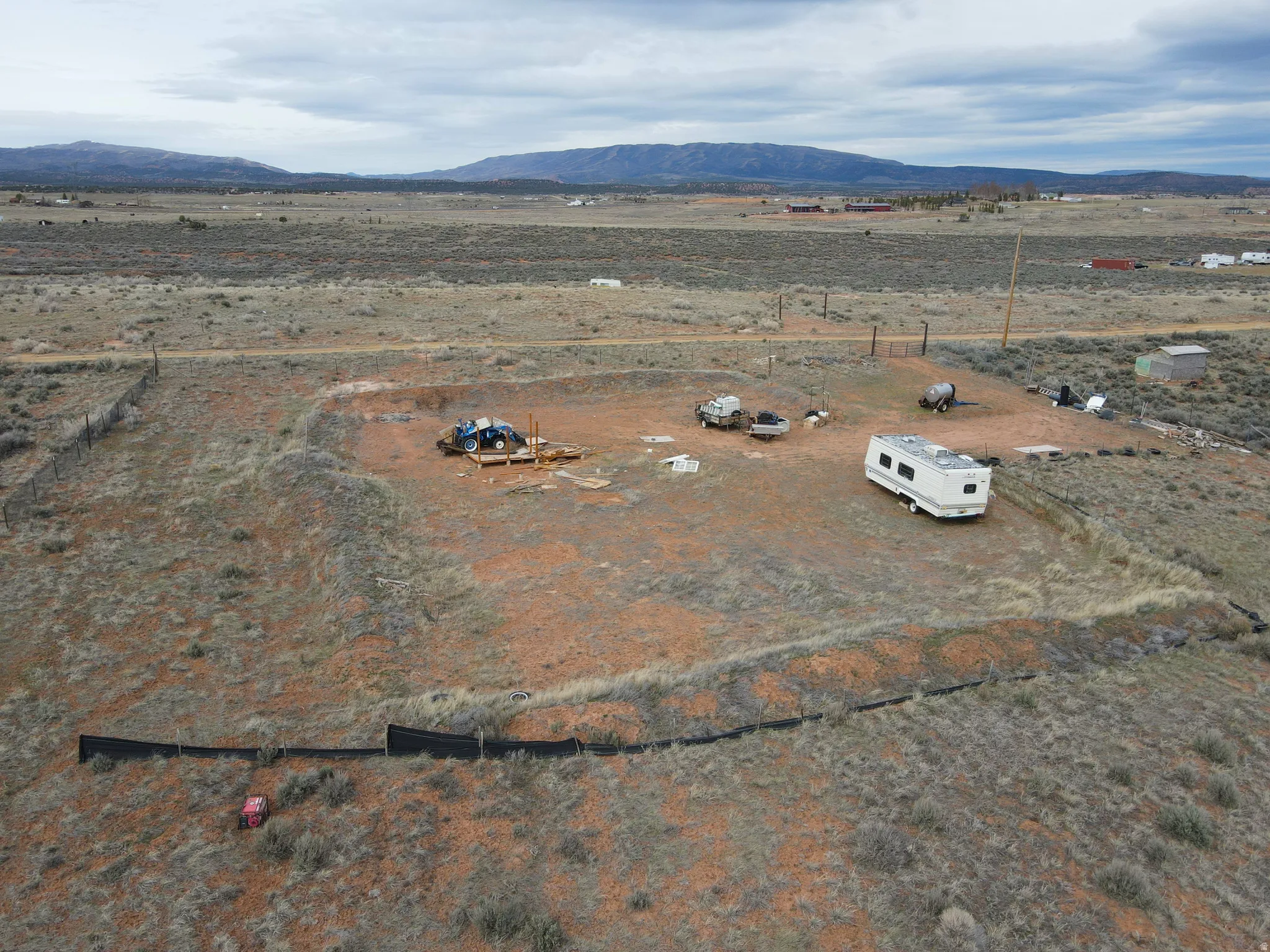 View of property location with rural landscape and mountains