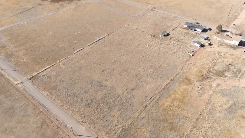 Overview of rural landscape with a desert landscape