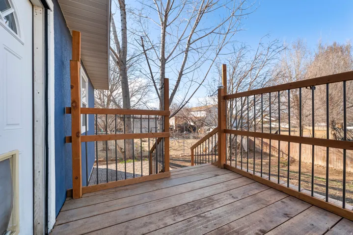 View of wooden terrace