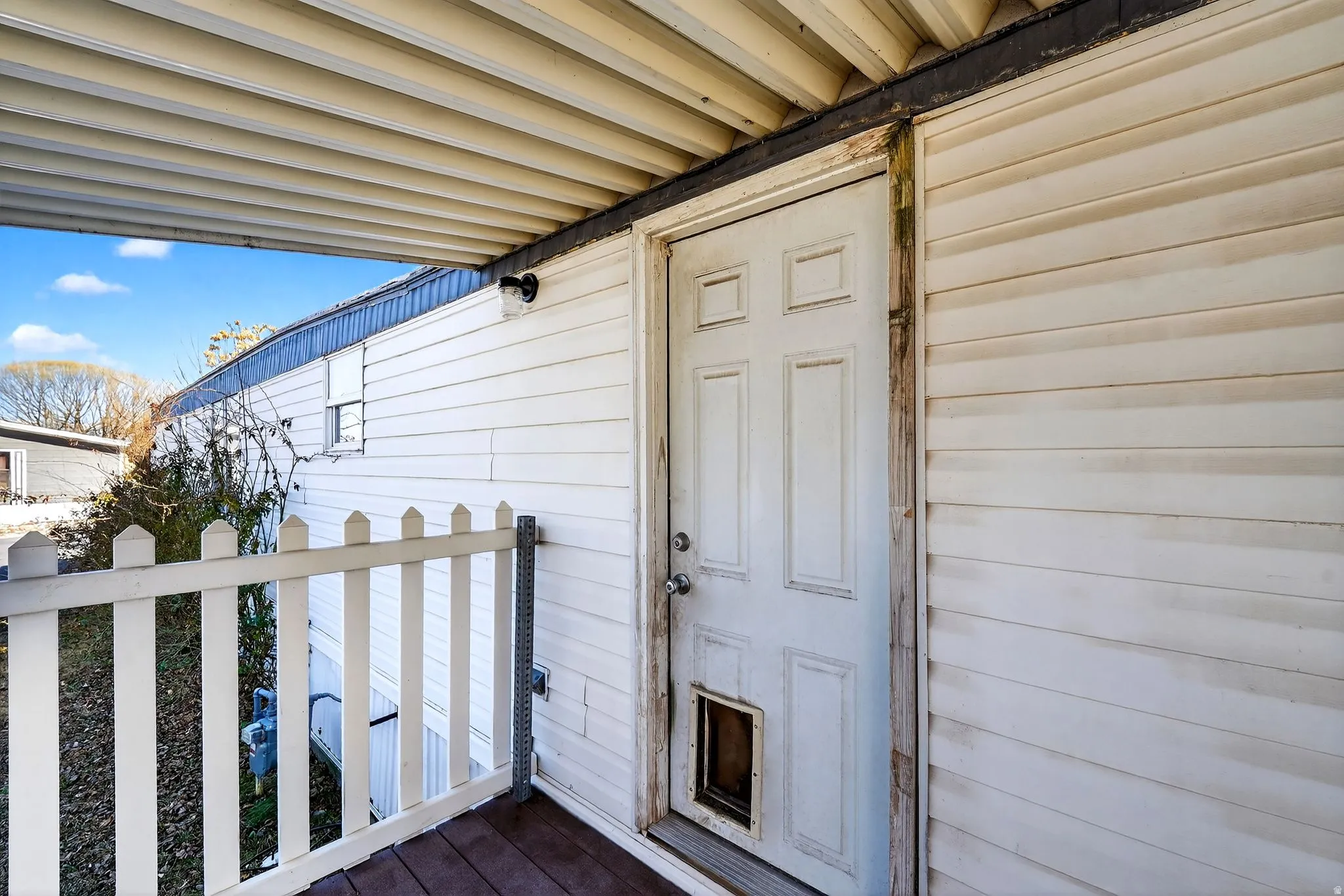 View of exterior entry