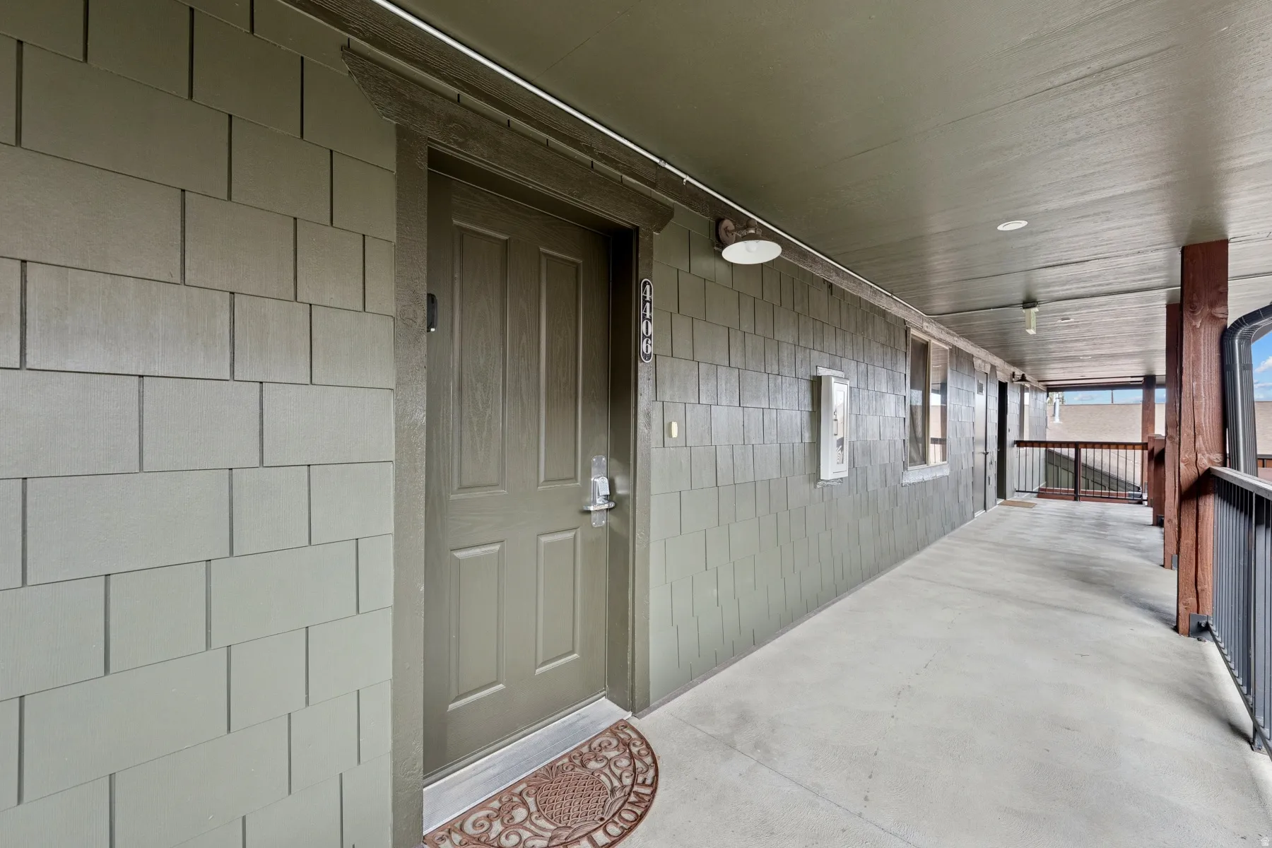 View of exterior entry