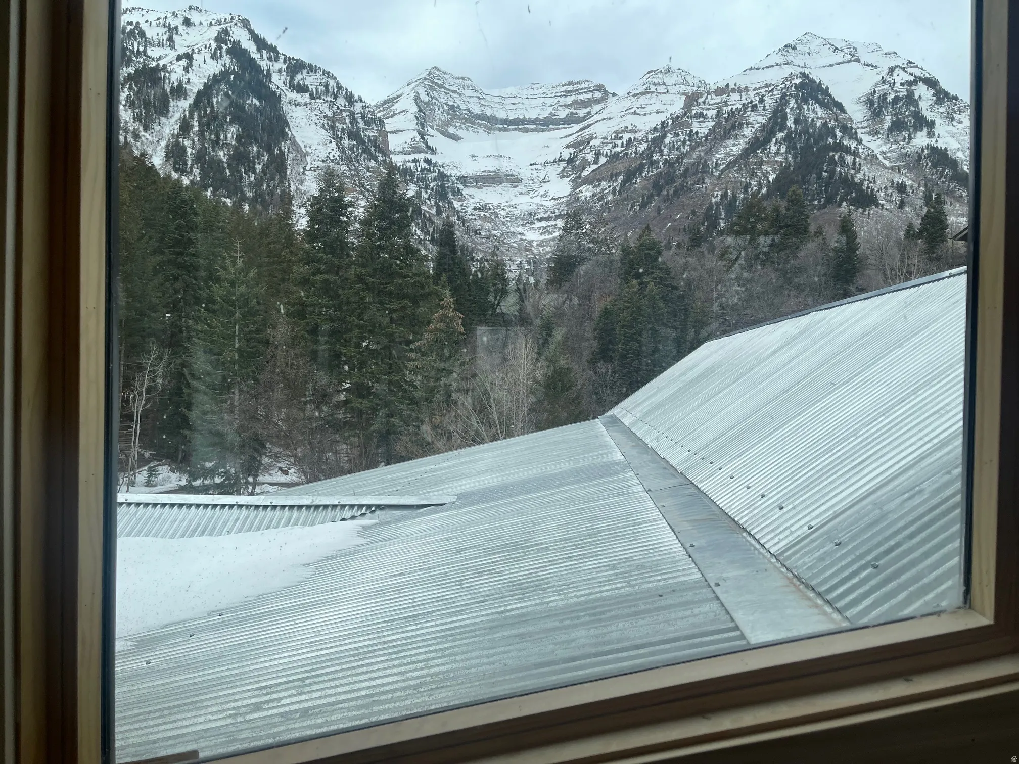 Detailed view of mountains