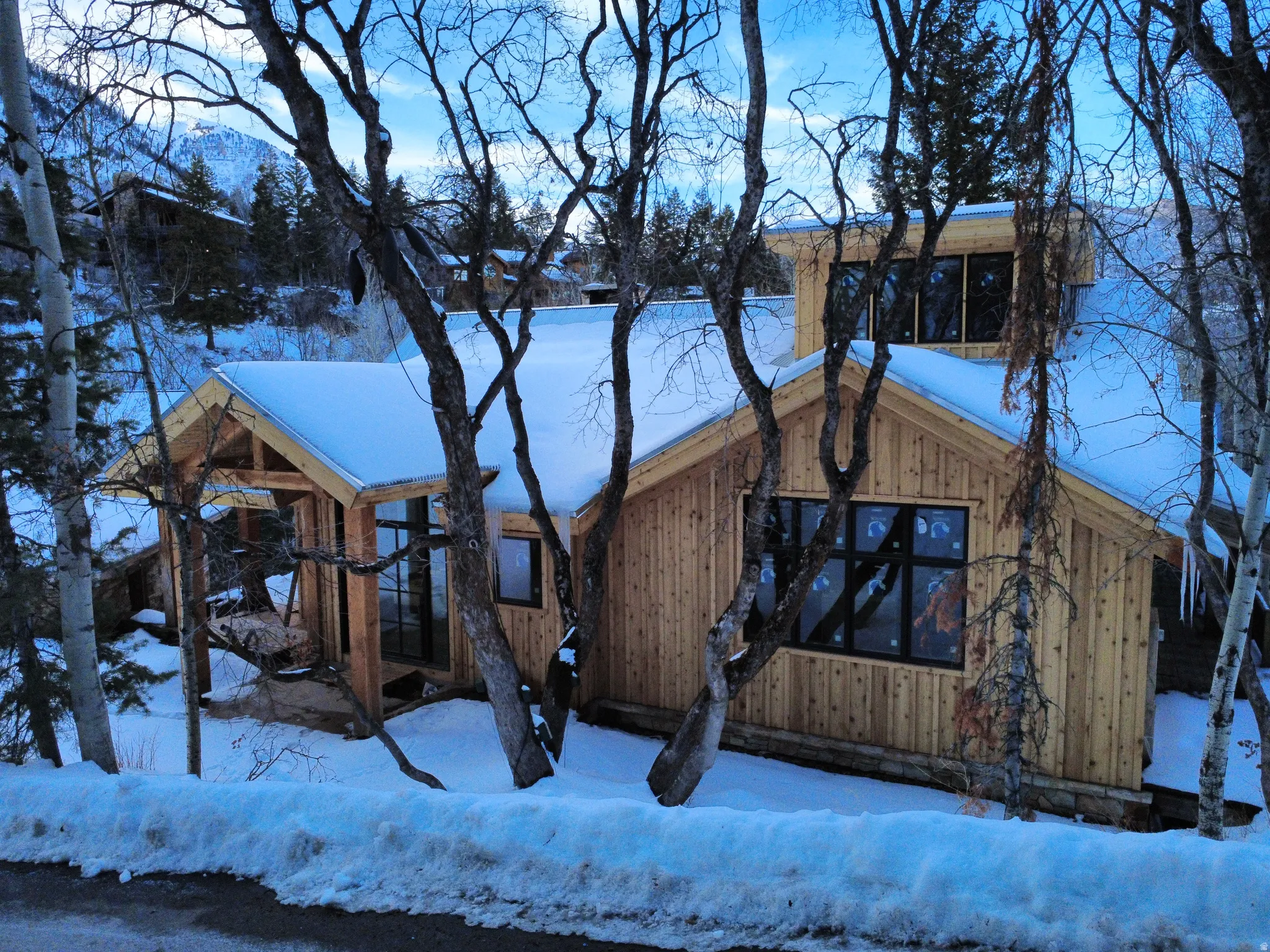 View of snow covered structure