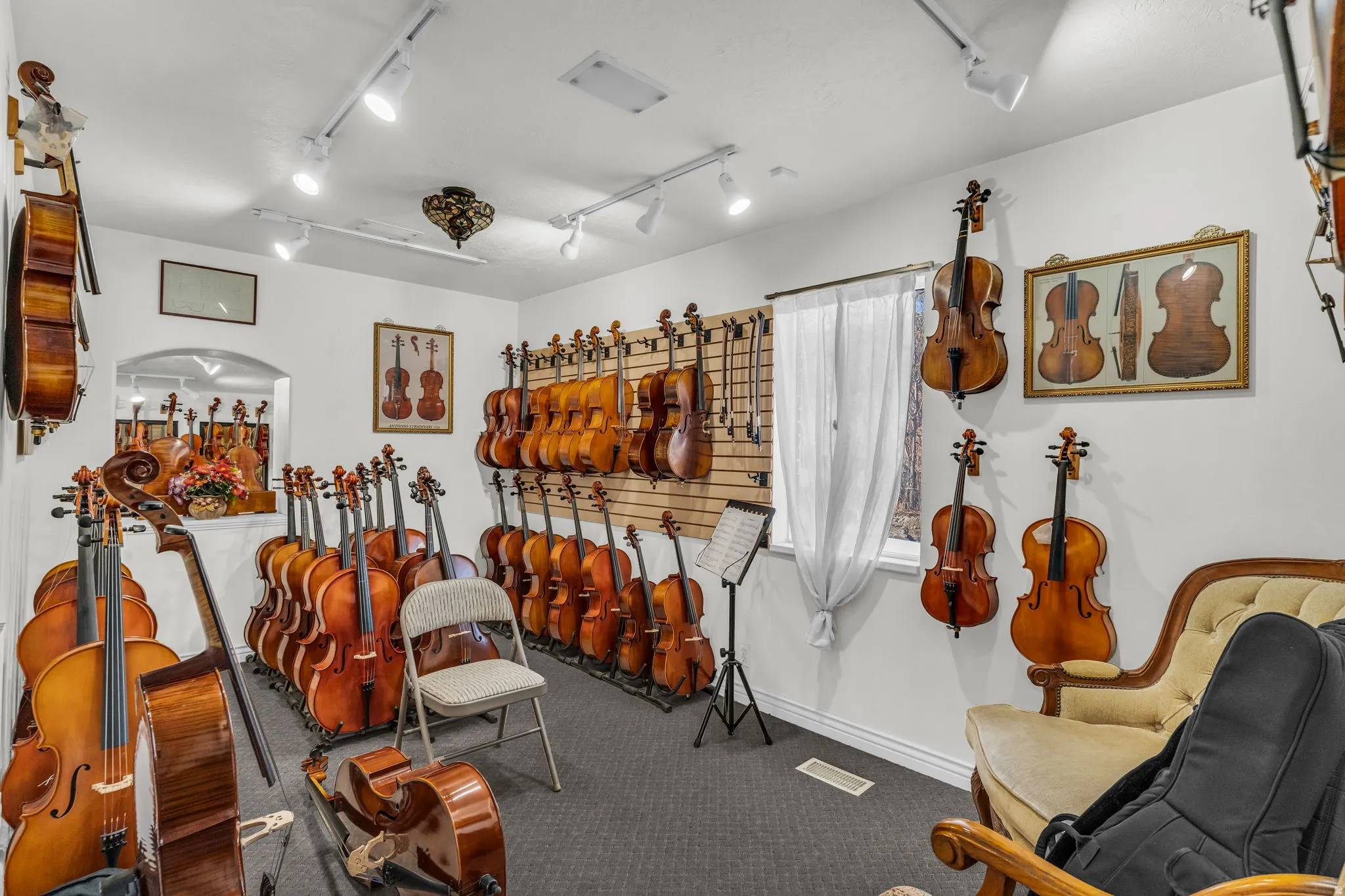 Garage with baseboards
