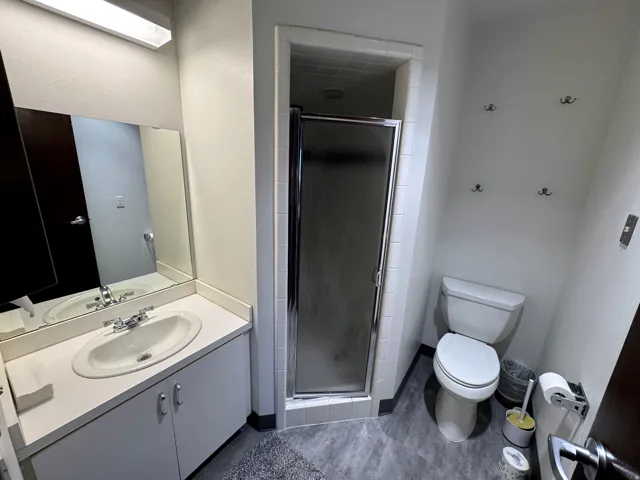CEO private bathroom w shower stall