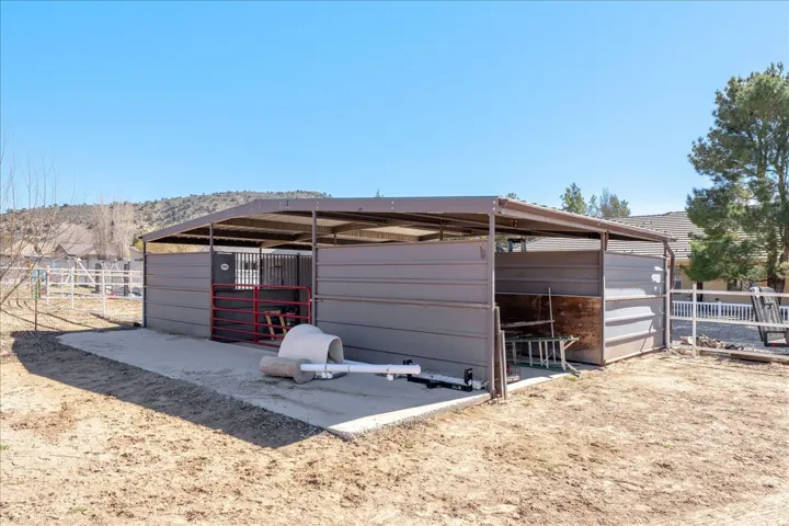 View of outdoor structure featuring an exterior structure