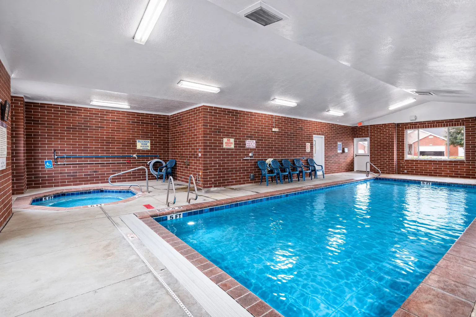 View of indoor pool