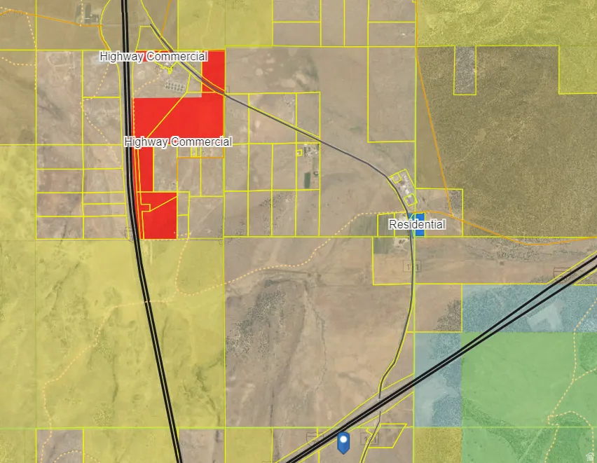 Map / location featuring property boundaries highlighted
