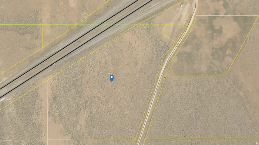 Aerial overview of property's location featuring property boundaries highlighted