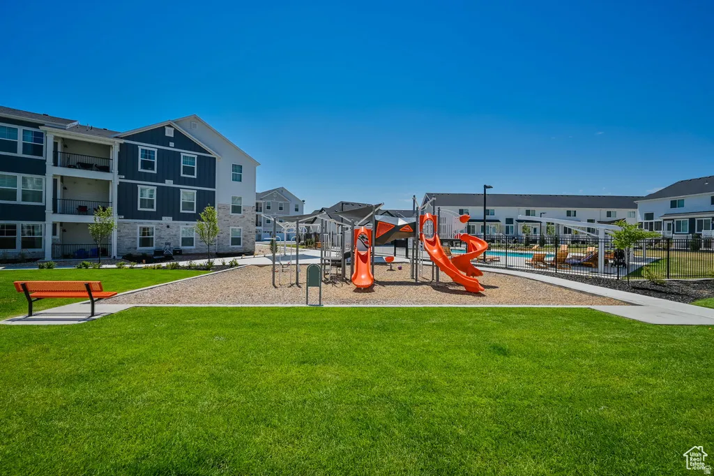 View of community jungle gym