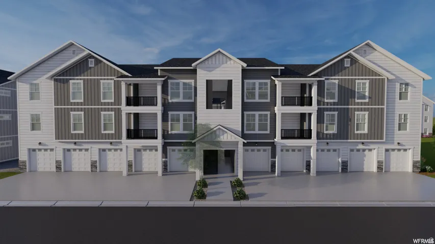 View of front facade with a garage, board and batten siding, driveway, and a shingled roof