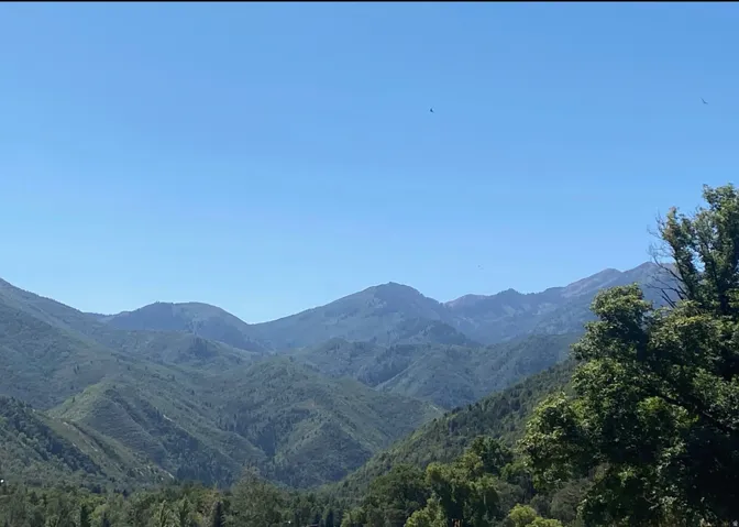 View of mountain backdrop