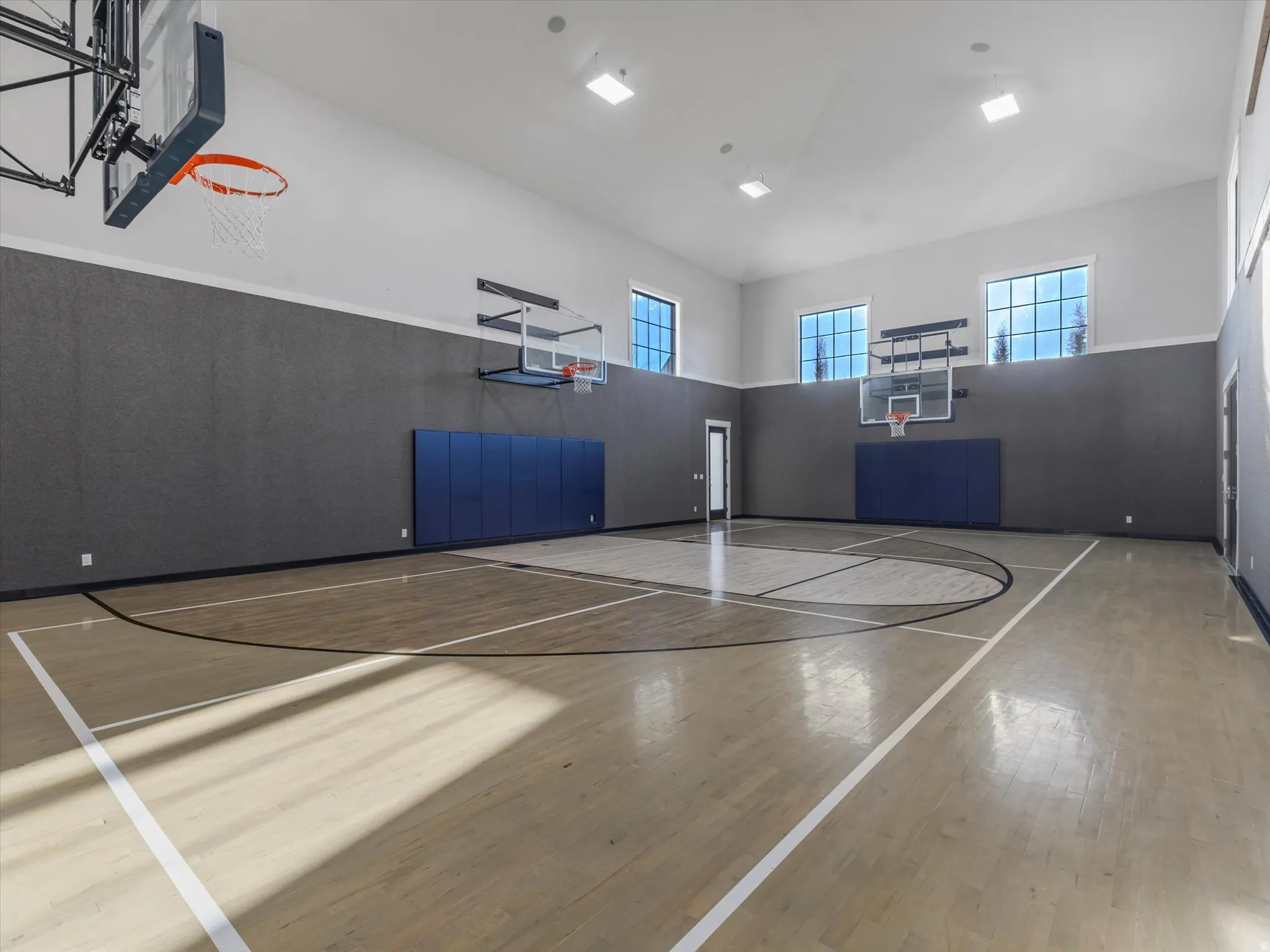 View of basketball court with community basketball court