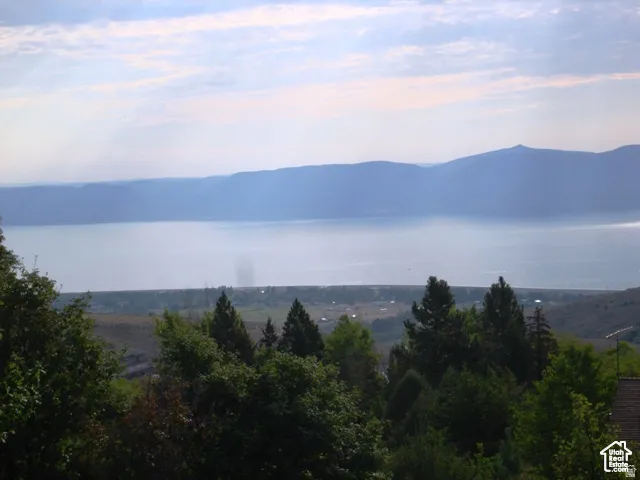 Water view featuring a mountainous background