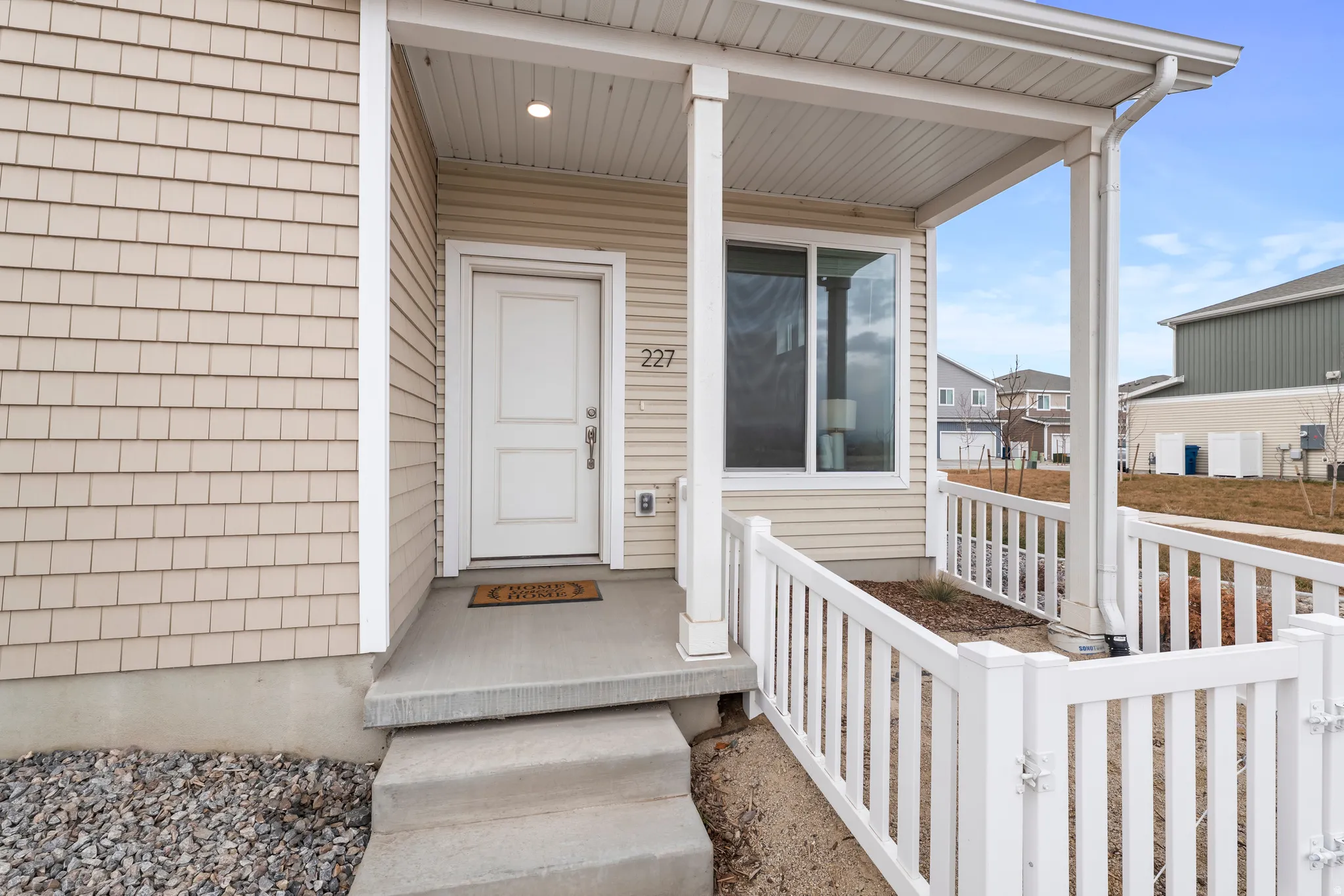 Entrance to property with a porch