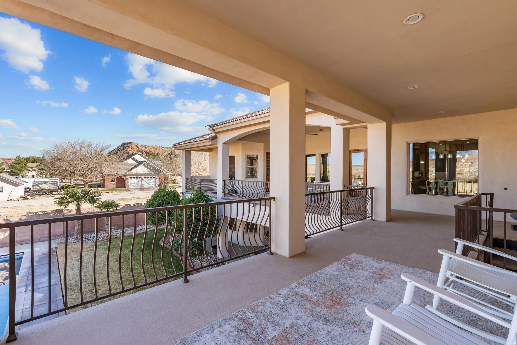 View of patio / terrace featuring a residential view