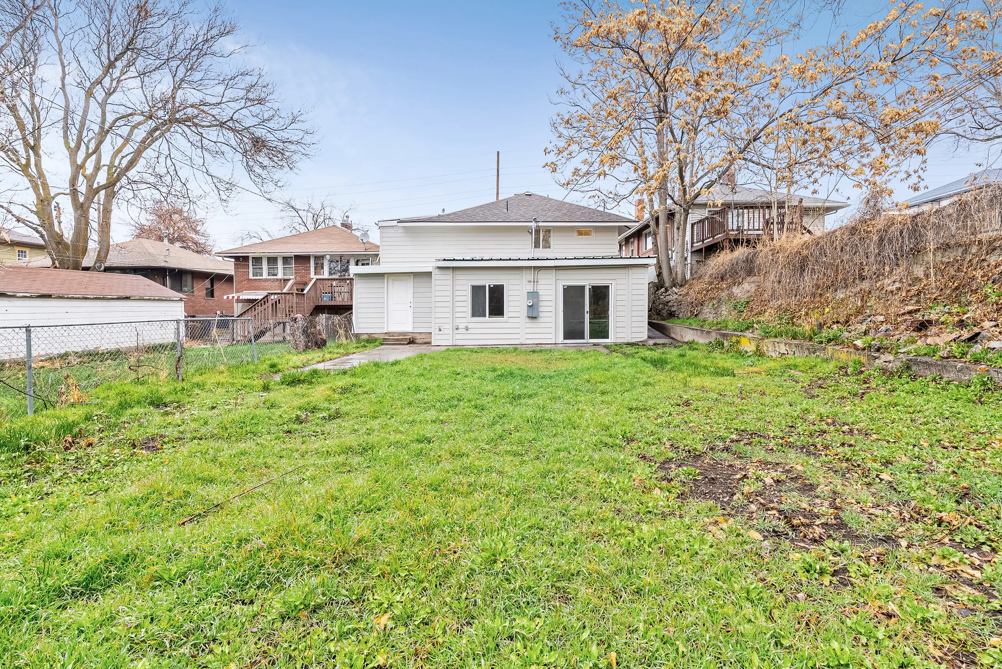 Back of property