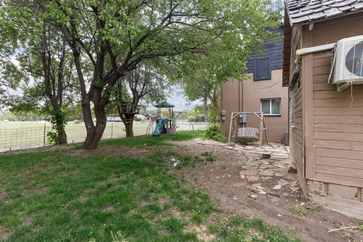 View of yard featuring a playground