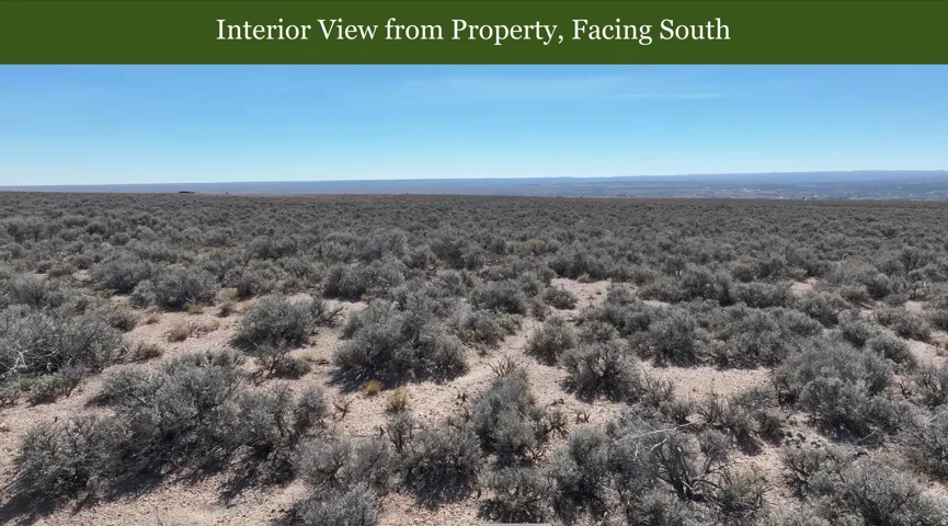 Aerial view of sparsely populated area with a desert landscape
