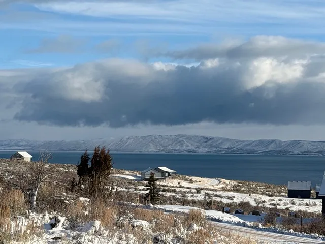 Water view featuring a mountainous background