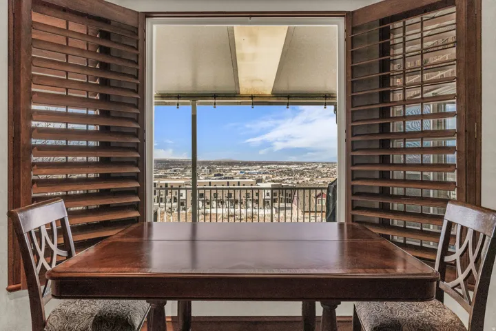 View of dining space