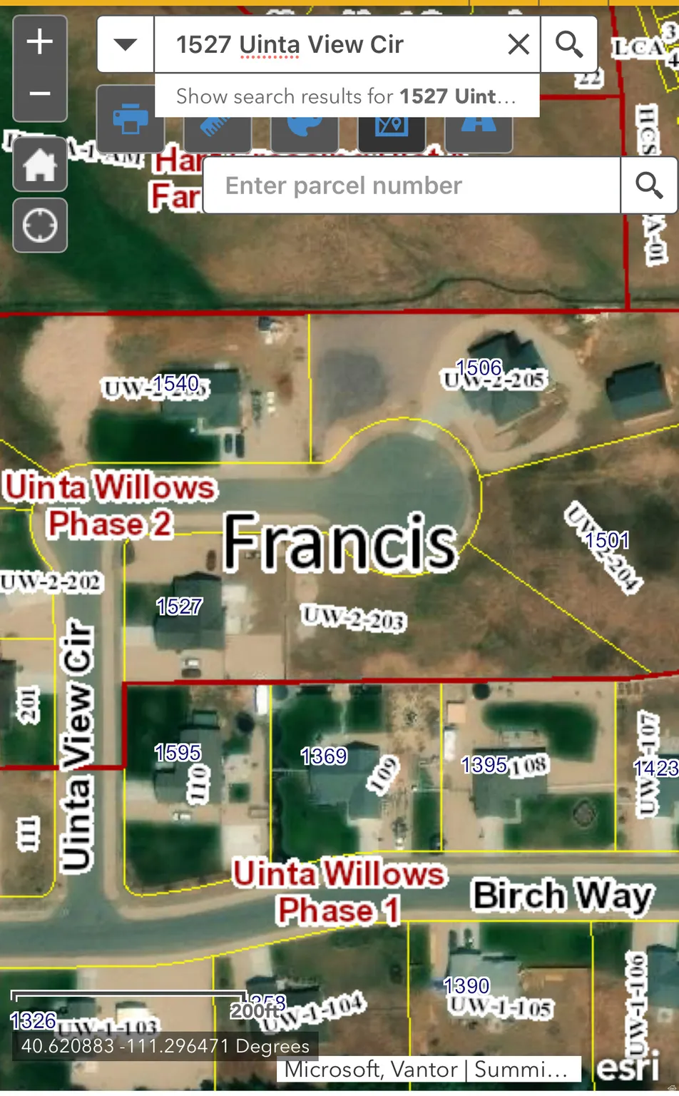 Aerial view of property's location featuring property boundaries highlighted