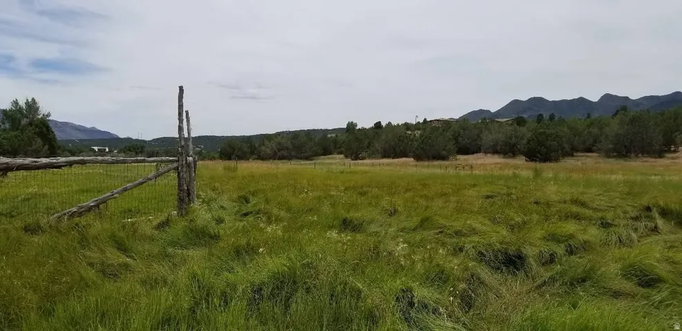 Mountain view with rural landscape