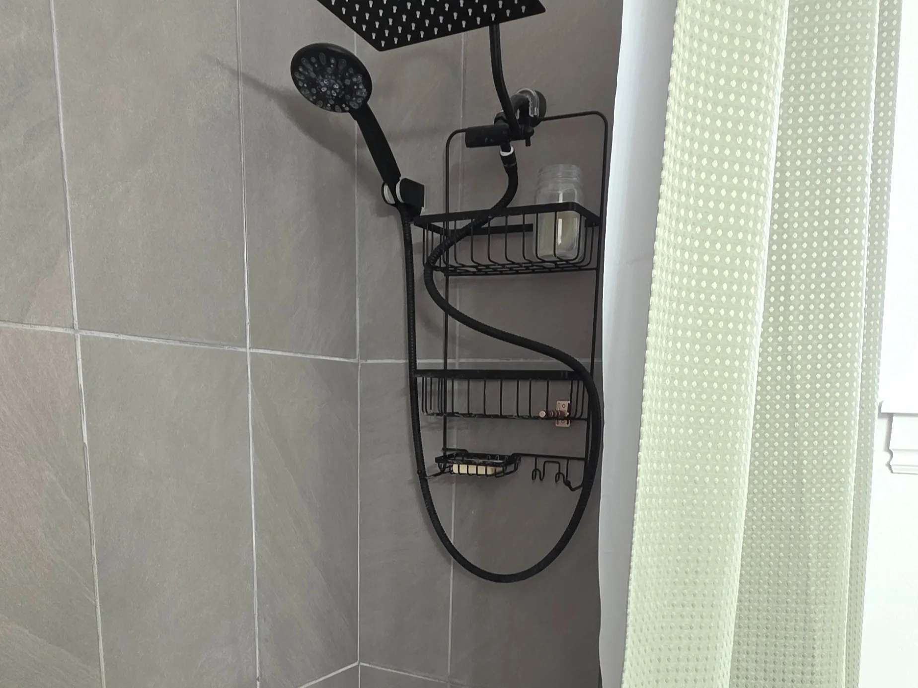 Full bathroom with shower / tub combo