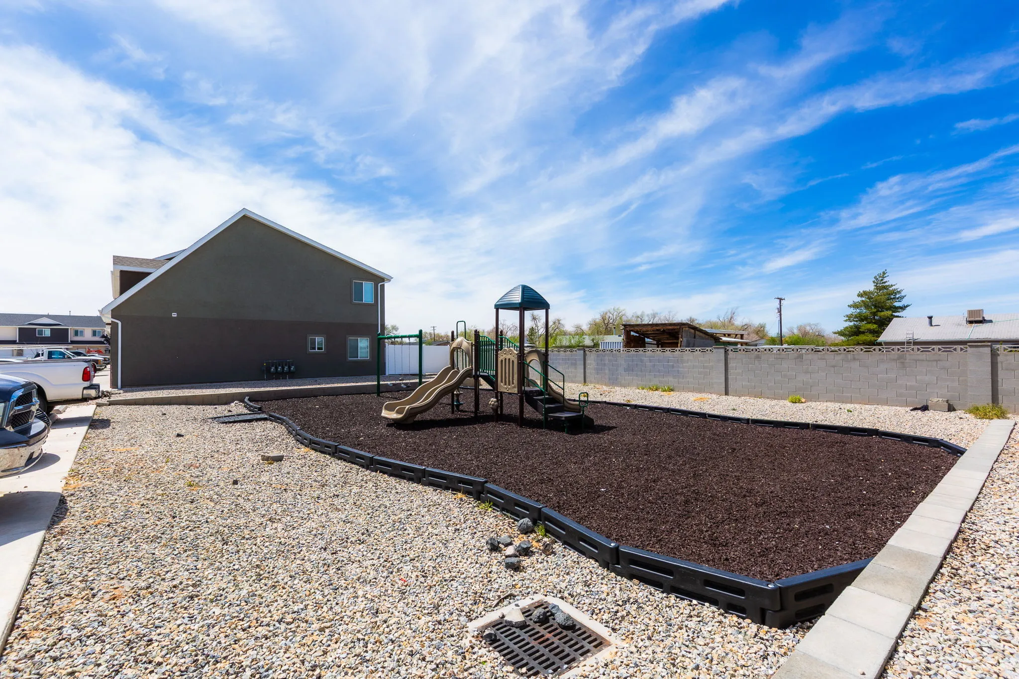 View of community jungle gym