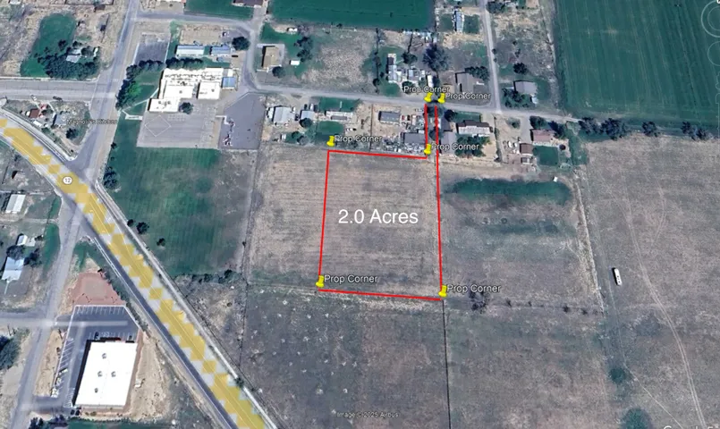 Map / location with property boundaries highlighted