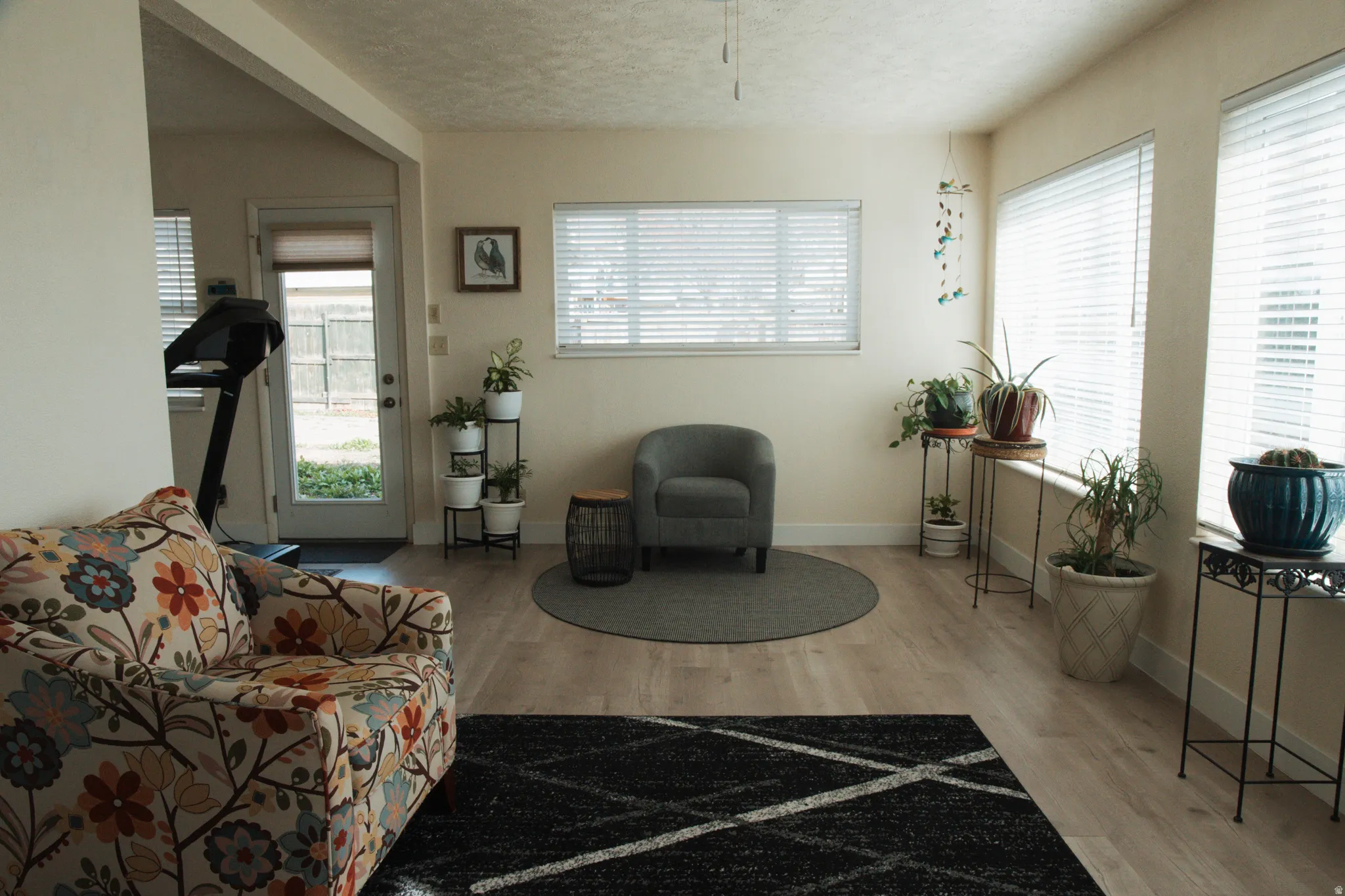 Living area featuring abundant light