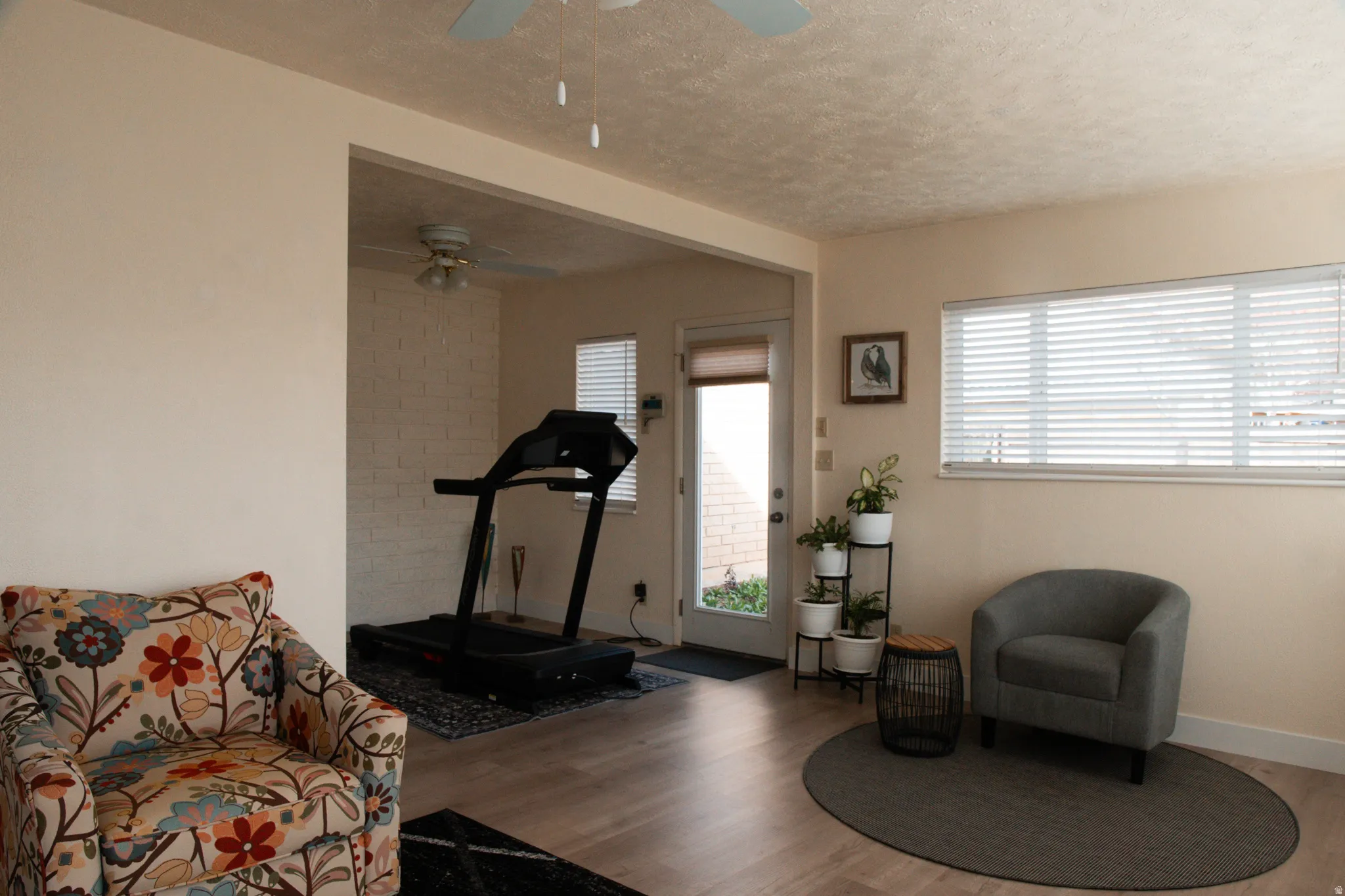 Living area featuring abundant light