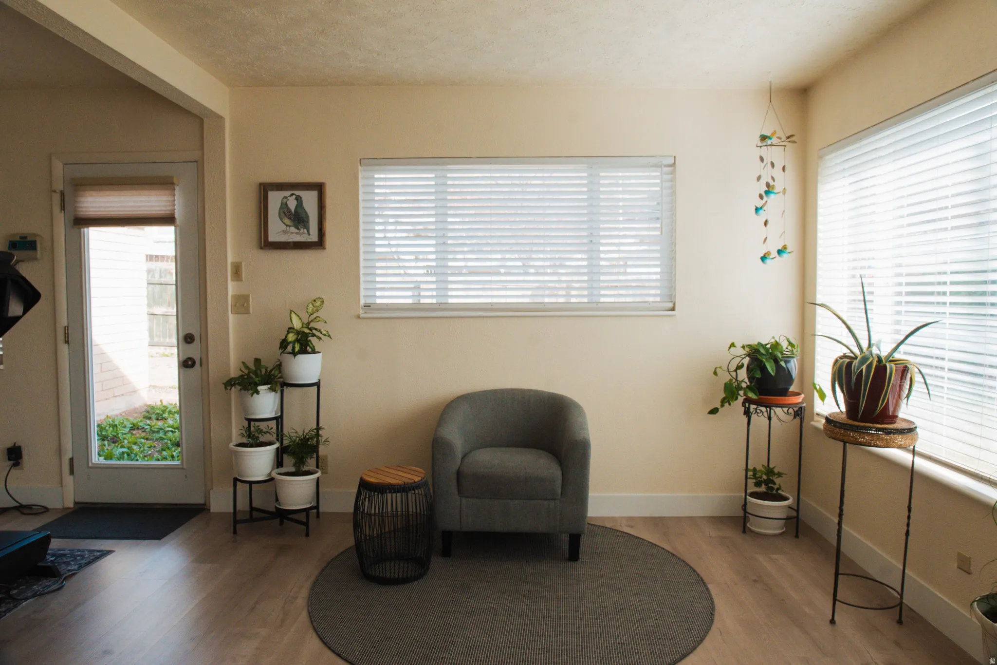 Living area featuring abundant light