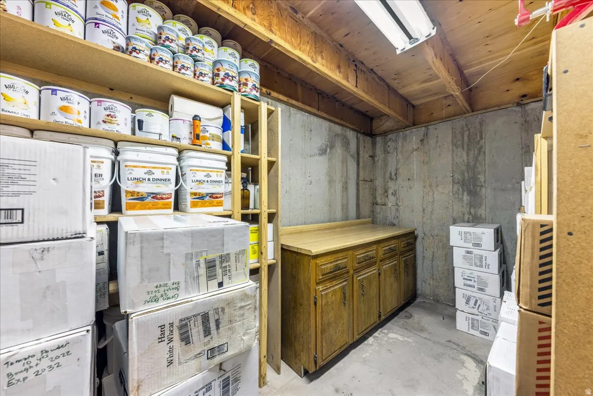 View of storage area